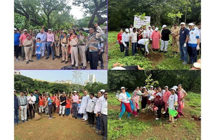 Special Campaign of tree plantation and cleaning drive Launched by Ravindra Waikar, MP Loksabha and Manisha Waikar for martyrs “Ek PER SHAHEED KE NAAM”