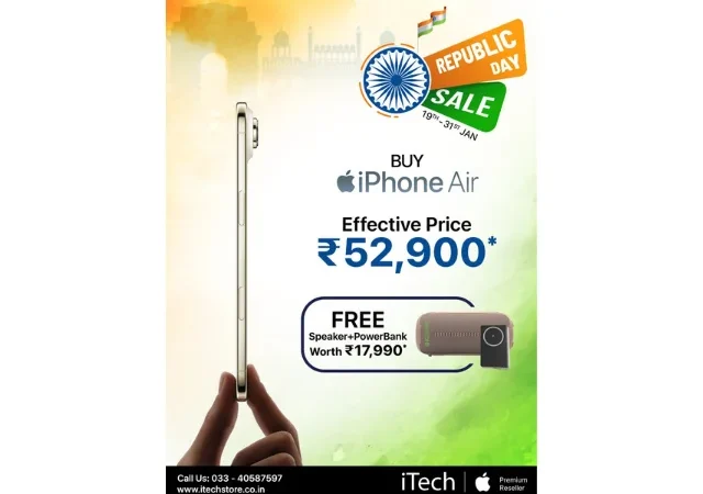 iTech Announces Republic Day Offers on iPhone and other Apple Products Across Eastern India