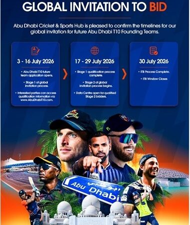 GLOBAL TEAM INVITATION-TO-BID OPENS ON 3 JULY AS ABU DHABI T10 FRANCHISE PROCUREMENT ENTERS LANDMARK PHASE