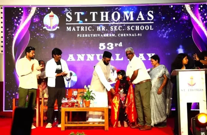 The Future of Music Is Nine Years Old: Victoria Isaac Honoured at St. Thomas Matric Hr. Sec. School’s 53rd Annual Day